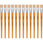 Pincel Para Artesanato Roma Ponta Chata 24 615 24 - Kit C/12 