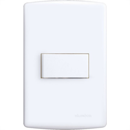 Conjunto Siena 4X2 Branco Com Placa (1Paralelo Horizontal) 6512