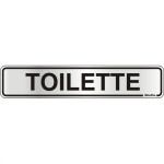 Placa Sinalizacao Aluminio 05X25 ''Toilette'' 100Ap