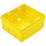 Caixinha Luz Plastica 4X4 Tramontina Amarela Orelha Pvc  - Kit C/20 