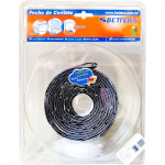 Fecho Contato Adesivo Preto 25X250Cm Rl109 