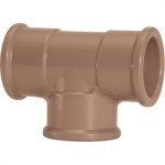 Tee Marrom Amanco Liso/Liso/Liso 75Mm 10012/11840 - Kit C/5 