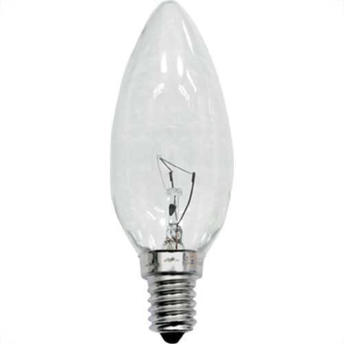 Lampada Vela 35 Brasfort Clara E14 25 X 127 7226 - Kit C/10 