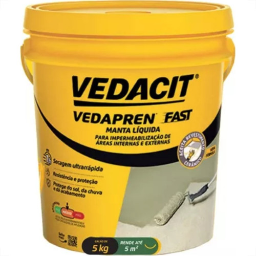 Manta Liquida Otto Baumgart Vedapren Fast Concreto.5Kg 147873