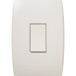 Conjunto Soprano Ilus 4X2 Branco Com Placa(1Simples Vertical) 5Ta99041