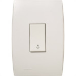 Conjunto Soprano Ilus 4X2 Branco Com Placa(1Campainha) 5Td99040