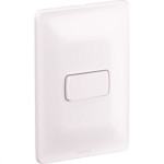 Conjunto Pial Zeffia 4X2 Branco Com Placa(1Simples) 680100