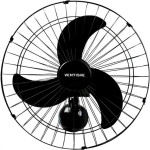 Ventilador Parede Ventisol 50Cm Preto Bivolt 200W 538