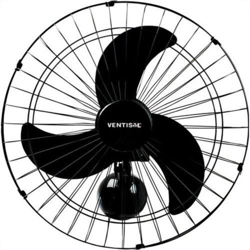 Ventilador Parede Ventisol 50Cm Preto Bivolt 200W 538