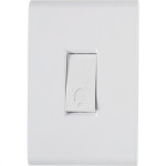 Conjunto Tramontina Liz 4X2 Branco Com Placa (1 Campainha) 