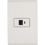 Conjunto Tramontina Liz 4X2 Branco Com Placa (1 Tomada Rj11) 