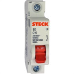 Disjuntor Steck Din Unipolar 10A Sd61 C Sdd61C10