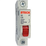 Disjuntor Steck Din Unipolar 25A Sd61 C Sdd61C25