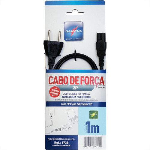 Cabo Forca Note Daneva 2X0,75 2P1M Dn1725