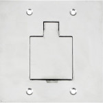 Placa Piso Inox 4X4 Unha 1 Telebras Pi44Tb