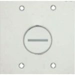 Placa Piso Inox 4X4 Para 1 Rosca Pi44Ro