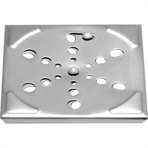 Grelha Inox Hidrolar Quadrada 10Cm Com Fecho 30187
