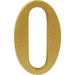 Numero Colonial Pvc Caiado 0  - Kit C/10 