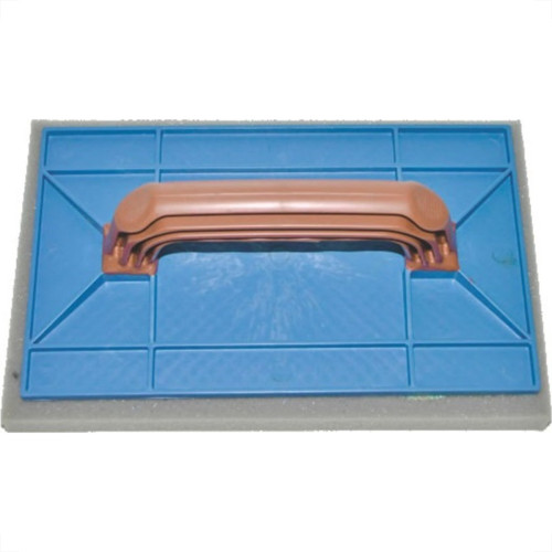 Desempenadeira Pvc Zumplast 15X26 Com Espuma Azul 2271