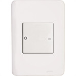 Conjunto Perlex Aros 4X2 Branco Com Placa(1Bipolar 16A) 7306