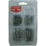 Cartela Bucha Fixacao 4A8Mm Peg&Fixe Kit Com 53 Pecas Akit/50