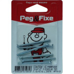 Cartela Parafuso Placa Tomada 9/64 X 2'' Peg&Fixe 6 Pecas Aptm/03