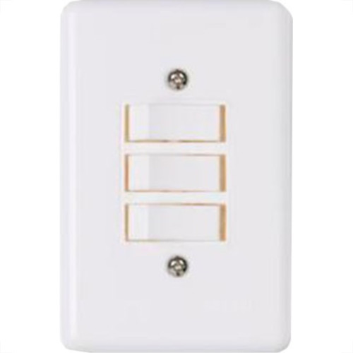 Conjunto Ilumi 4X2 Branco Com Placa(3Simples) 2019