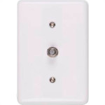 Conjunto Ilumi 4X2 Branco Com Placa(1Tomada Coaxial) 2553
