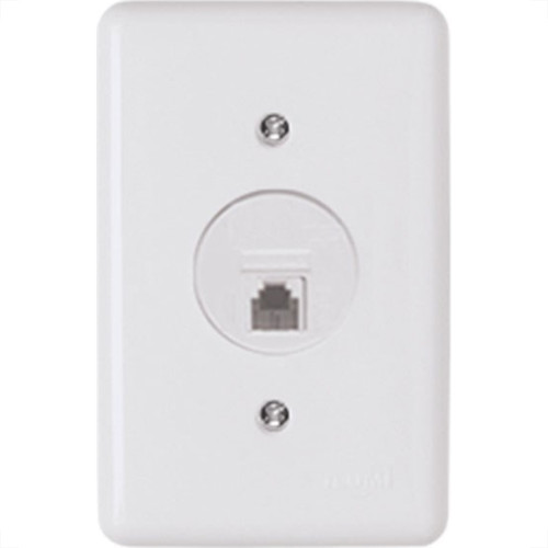 Conjunto Ilumi 4X2 Branco Com Placa(1Tomada Rj45) 2554