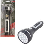 Lanterna Recarregavel Western 12 Led Longa El-81N