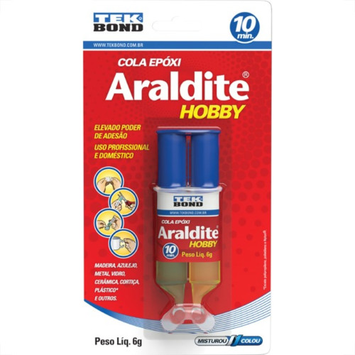 Araldite Tekbond Hobby Equotseringaequot 6 Gramas 10 Minutos 