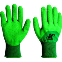 Luva Malha Kalipso Verde Confortato Emborrachada G Par  - Kit C/12 