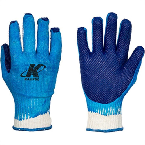 Luva Malha Kalipso Bluegrip Palma Emboarrachada G Par  - Kit C/12 