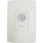 Sensor Qualitronix Parede Embutir Foto 180° Com Chave Branco Qi6M