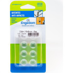 Protetor Adesivo Engedom Redondo 16X8Mm 08Pecas 2236