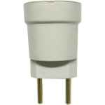 Pino Porta Lampada 2 Polos Voltec Branco V401.1 - Kit C/50 