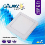Luminaria Led Plafon Galaxy Externo Quadrado 12W 6500K 15,5Cm 2058S