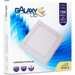Luminaria Led Plafon Galaxy Externo Quadrado 18W 3000K 20,5Cm 2059S