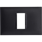 Placa Pial Plus+ Preta 4X2 (1 Modulo Horizontal) 618501Pt