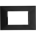 Placa Pial Plus+ Preta 4X2 (3Modulo Horizontal) 618503Pt