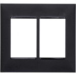 Placa Pial Plus+ Preta 4X4 (3+3 Horizontal) 618516Pt