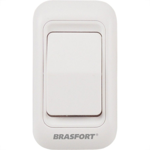 Botao P/Campainha Brasfort S/Fio Pilha Branco 7892