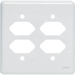 Placa Perlex Branca 4X4 (4 Tomadas) 23Pl22T 23Pl22T