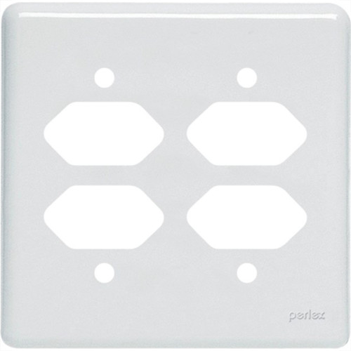 Placa Perlex Branca 4X4 (4 Tomadas) 23Pl22T 23Pl22T