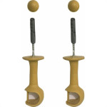 Suporte Cortina''Varao''Cadiz Simples Marfim Par 29003