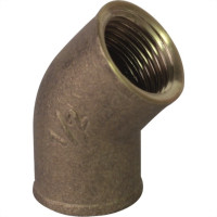 Cotovelo Latao Metais Rei 45X1/2'' Rosca Rosca Amarelo 10267
