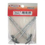 Cartela Prego Telheiro Preguim Galvanizado  18X36 (3,40X83mm) Com 04 Pecas 7912