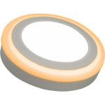 Luminaria Led Plafon Taschibra Dual Color Externo Redondo 18/6W 24Cm 