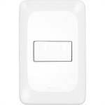 Conjunto Pial Pop 4X2 Branco Com Placa (1Paralelo) Lgx020
