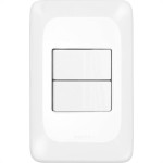 Conjunto Pial Pop 4X2 Branco Com Placa (2Paralelo) Lgx202